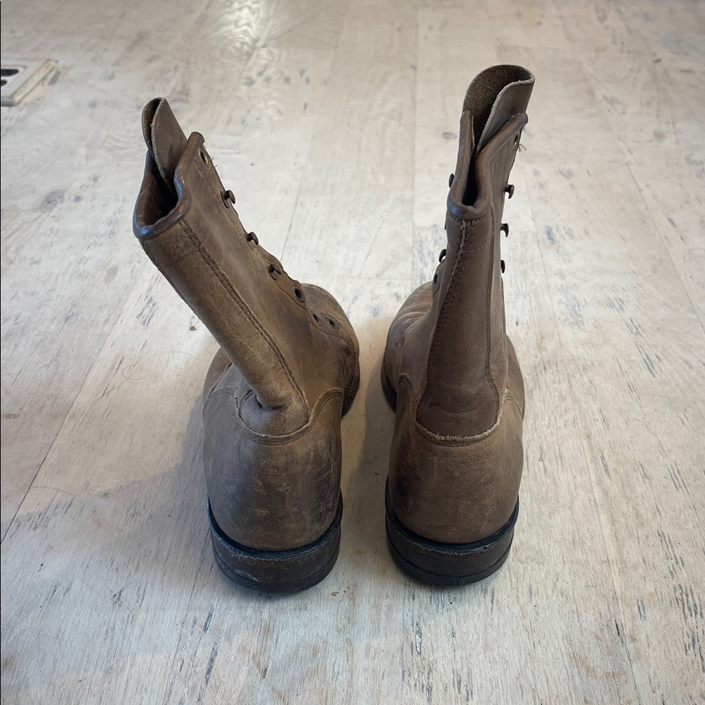 Vintage Brown Leather Boots - Picture 3 of 8